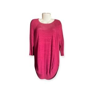 Maurices Women's 3/4 Sleeve Maroon Sweater | Plus Size 0 (14W)